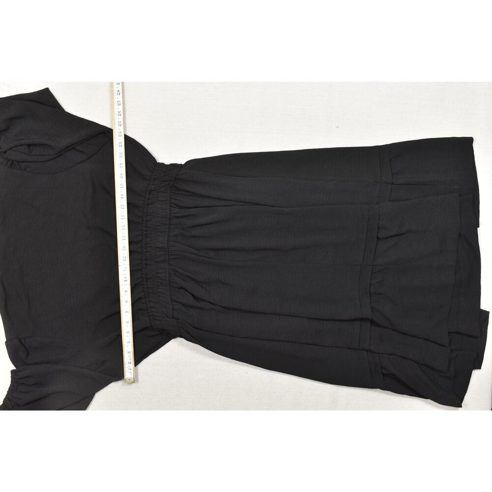 Torrid Women's Midi Tiered Shirt Dress Black Plus Size 2 2X 18-20 New With Tags - Picture 4 of 8